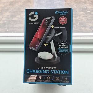 SMARTGEAR 3-in-1 Wireless TRAVEL Charger MagSafe 15W iPhone Watch AirPods